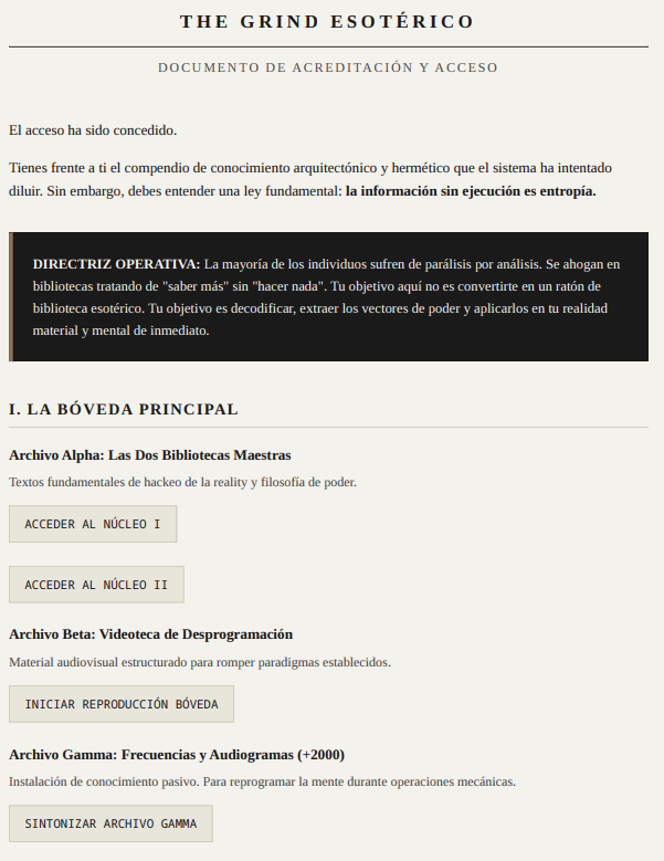 Códex Hermético: Infraestructura Base